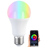 Luminea Home Control LED-Lampe E27, RGB-CCT, 9W (ersetzt 75W), 806 Lumen, ZigBee-kompatibel