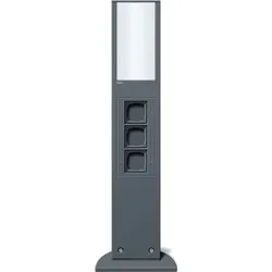 Gira 134928 E-Säule Licht + 3x Leereinheit 769 mm Gira Energiesäule Anthrazit