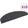 vidaXL Stufenmatte 65 x 21 cm Dunkelgrau