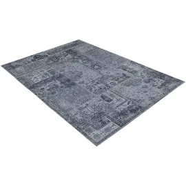 OBSESSION Teppich "Avantgarde 105", grau, B:120cm H:8mm L:170cm, Polyester, Teppiche, Teppich, modernes Patchwork Design, waschbar, In- und Outdoor, Balkon, Terrasse