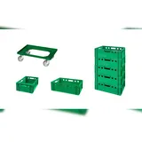 Logiplast Transportroller 7 Stück E2-Kasten 0 l Grün