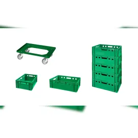 Logiplast Transportroller 7 Stück E2-Kasten 0 l Grün