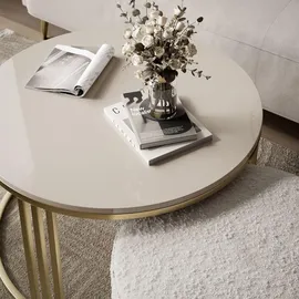 lookway LORI Beige Metall 70 x 49 x 70 cm