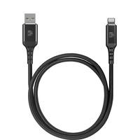 DEQSTER Ladekabel Lightning auf USB-A, 1m, Schwarz, MFI zertifiziert (EDU Verpackung)