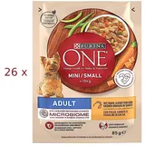 26 x 85 g Purina ONE Mini Small Adult (€ 12,51/kg) mit Huhn in Sauce für Hunde