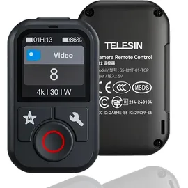 TELESIN Bluetooth Remote V2 für GoPro Hero 13/12/11/10/9/8/MAX Fernbedienung