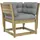 vidaXL Gartenstuhl 83 x 69 x 20 cm braun
