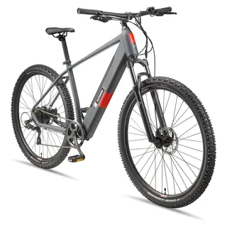Telefunken MTB E-Bike Mountainbike für Herren und Damen | Elektrofahrrad 29 Zoll | Kettenschaltung | Heckmotor | 468 Wh Akku | EBike Pedelec Hardtail - Grau