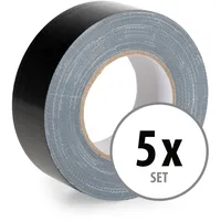 Stagecaptain DT-4850BK-PRO Gewebeband Klebeband Gaffa Tape 50m 5er Pack