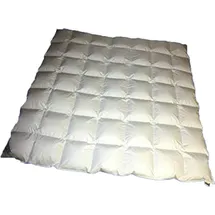 Betten Hofmann Hofmann Bayern Kassetten Daunendecke Ganzjahresdecke 7x8 200x220 cm 1120g leicht - Weiß