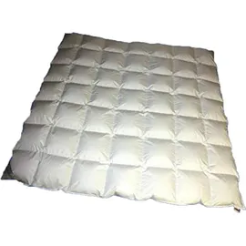 Betten Hofmann Hofmann Bayern Kassetten Daunendecke Ganzjahresdecke 7x8 200x220 cm 1120g leicht - Weiß