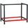 Wiltec Werkbank Gestell 100 x 57 cm, aus Stahl, Werkbankgestell in Anthrazit Rot, Tischgestell max. 200 kg als Werkbank, Arbeitstisch - Arbeitsbock, 100x57x81cm