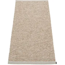 Pappelina - Effi Teppich, 60 x 125 cm, warm grey / braun / vanilla