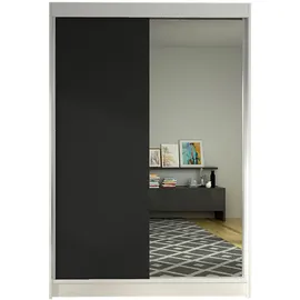 Mirjan24 Schiebetürenschrank Lino I 2-türig 0 x 0 x 0 cm Schwarz