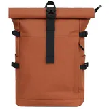 MIRROSI Rucksack Damen- und Herren-Tagesrucksack, großes Volumen XL: 19–25 L (32x48x14cm, Wasserdicht), aus hochwertigem Kunstleder, Rucksack, Daypack braun