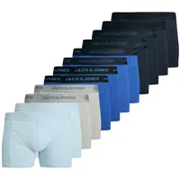 JACK & JONES JACCOOPER Boxershorts Blau / Grau / Schwarz XL 12er Pack
