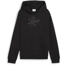 Puma Essentials Script French Terry Hoodie Mädchen 01 black 140