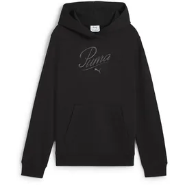 Puma Essentials Script French Terry Hoodie Mädchen 01 black 140