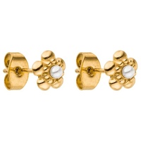 Purelei Shiny Bloom im Blumen-Design und mit einer kleinen Perle Ohrringe Damen
