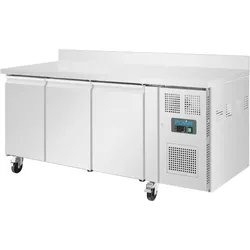 Polar Serie U 3-Türiger Edelstahlgefrierschrank Mit Spritzschutz 417Ltr