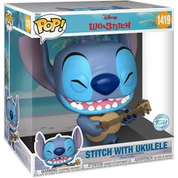 Disney Funko POP Lilo & Stitch with Ukulele Jumbo Size 25 cm