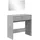 vidaXL Schminktisch mit Spiegel Betongrau 80x39x80 cm