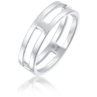 Kuzzoi Herren Bandring Steg Massiv 925 Silber Herrenschmuck