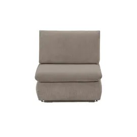 Sofa.de Schlafsessel Etta Kunstleder 88 x 88 x 96 cm Grau mit Schlaffunktion