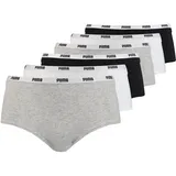 Puma Hipster Damen Slip Unterwäsche 701218976, Farbe:002 - White/Grey/Black, - S