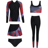 5-teiliger Neoprenanzug für Damen zum Schwimmen, Thermo-Neoprenanzug-Set in großer Größe 5XL zum Surfen, Schnorcheln, Gerätefischen und Paddeln, Surfanzug