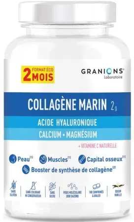 Granions Marine Kollagen 2 Monate Vanillegeruch 180 Tabletten