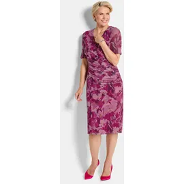 GOLDNER Abendkleid Wickelkleid Blumenmuster Rosa 24
