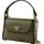 toscanto Umhängetasche Leder Grau/Grün