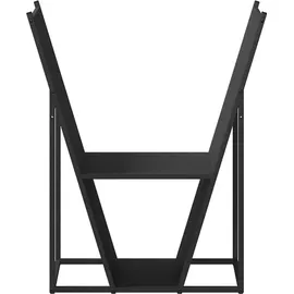 vidaXL Kaminholzregal Kaltgewalzter Stahl 69,5 x 35 x 81 cm Schwarz