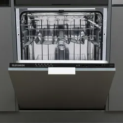 Telefunken Geschirrspüler vollintegrierbar 60 cm, Einbau Spülmaschine, 12 Maßgedecke, 6 Programme, AquaStop, GEV6012D
