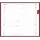 Zettler Taschenplaner bordeaux 2026 - Bürokalender 9,5x16 cm - 64 Seiten - 1 Woche auf 1 Seite - separates Adressheft - faltbar - Notizheft - 540-1011