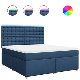 vidaXL Boxspringbett 180 x 200 cm Blau