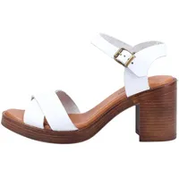 Hush Puppies Damen Georgia Sandale mit Absatz, weiß, 38 EU