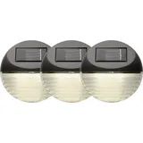 PARFORCE TRADITIONAL HUNTING Solarleuchte Kunststoff 11,0 cm 3er Set braun
