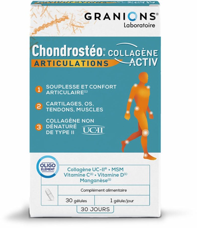 Laboratoire des Granions® Chondrostéo®+ Collagène Activ Articulations