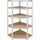 Ironside Eckregal Holz/Metall 176 x 75 cm