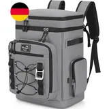 Youngoa Kühlrucksack, 30L Große Thermo Kühltasche Rucksack, Wasserdicht Picknick