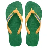havaianas Brasil Logo Green/Yellow 43