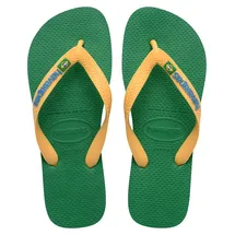 havaianas Brasil Logo Green/Yellow 43