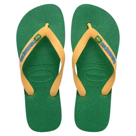 havaianas Brasil Logo Green/Yellow 43