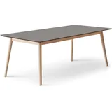 Hammel Furniture Esstisch »Meza Designtisch mit Auszugsfunktion und 2 Einlegeplatten«, abgerundete Tischplatte MDF, Massivholzgestell, in zwei Breiten