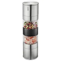 GEFU Doppelmühle LAMOLA 18,8 cm Silber unbefüllt