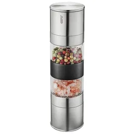 GEFU Doppelmühle LAMOLA 18,8 cm Silber unbefüllt