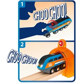 BRIO Smart Tech Sound Action Tunnel Reisezug Set