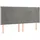 vidaXL Boxspringbett mit Matratze & LED Hellgrau 160x200 cm Samt